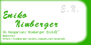 eniko nimberger business card